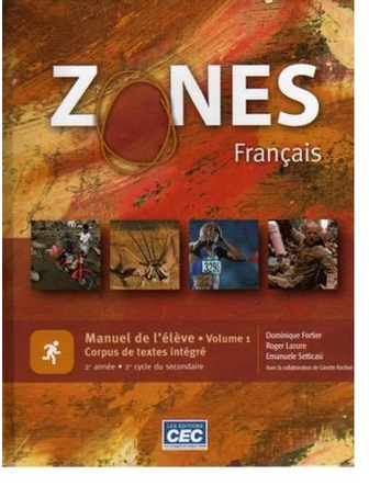 ZONES, 2e année du 2e cycle, manuel volume 1