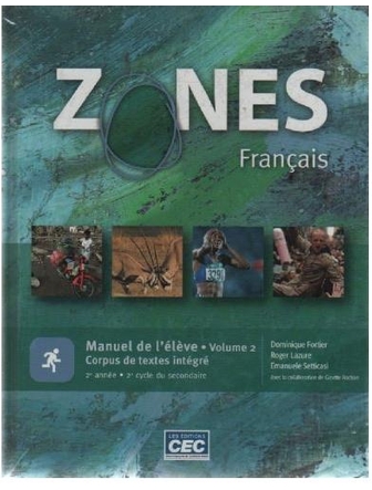 ZONES, 2e année du 2e cycle, manuel volume 2