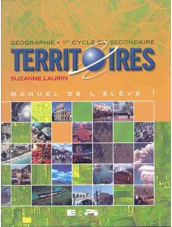 Territoires, 1er cycle du sec, (manuel usagé) (+carte du monde plastifiée)