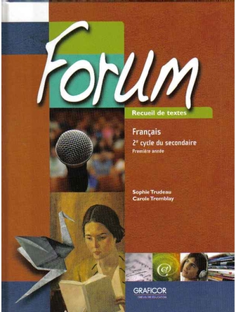 Forum, 1re année du 2e cycle, recueil de textes