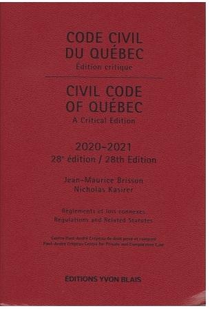 Code civil du Québec 2023-2024 – QUB livre