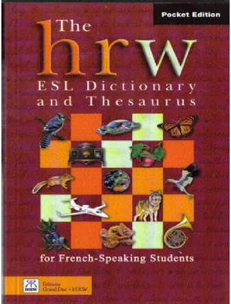 The Grand Duc ESL Dictionary and Thesaurus, Couverture souple, Format de poche