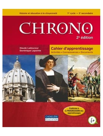 Chrono,2e année du 1er cycle,cahier d'apprentissage et exercices int. 2e édition
