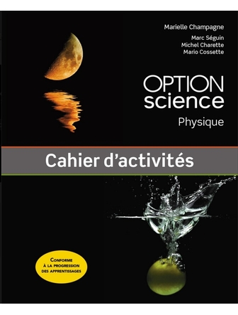 Option Science - Physique cahier d'activités