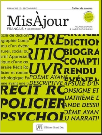 MisÀjour Français, secondaire 2, cahier des savoirs