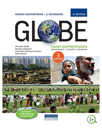 Globe, 3e année du 2e cycle,cahier d'app.,2 unités(3 thèmes)+numérique+exercices