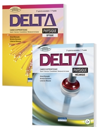 Delta Physique, Optique et Mécanique, cahier d'apprentissage (papier&numérique)