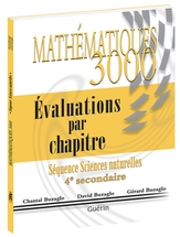 Mathématiques 3000, 4e secondaire - SN - Évaluations par chapitre