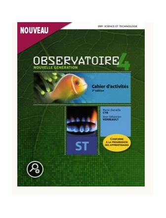 Observatoire,2e an. du 2e cycle: N.génération,cah.ST&aide mémoire,3e éd.+numériq